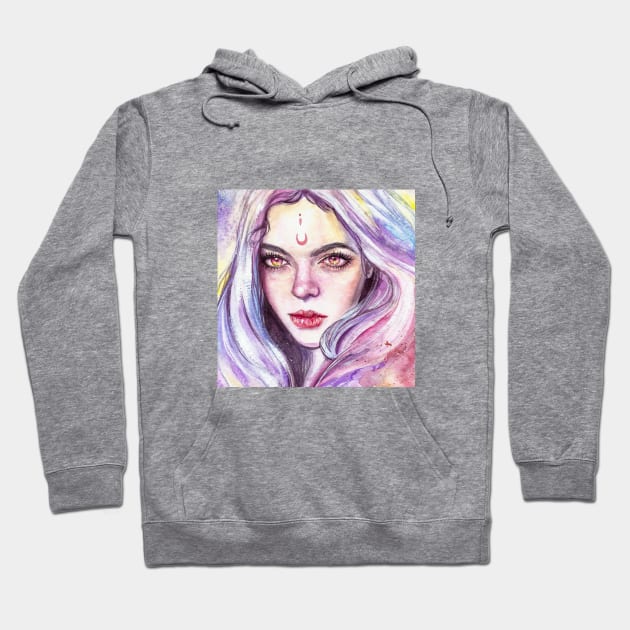 Sweet moon girl Hoodie by Raiarts